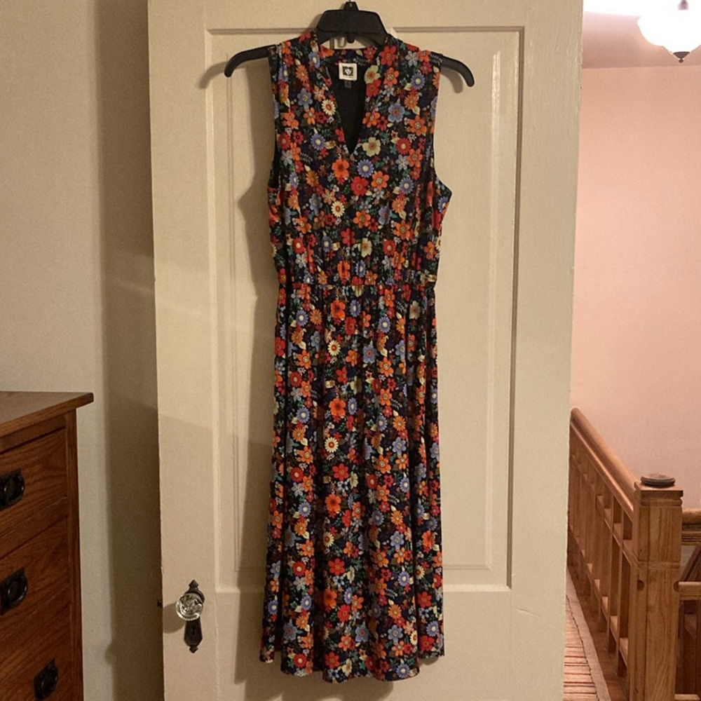 Anne Klein Floral Midi Dress